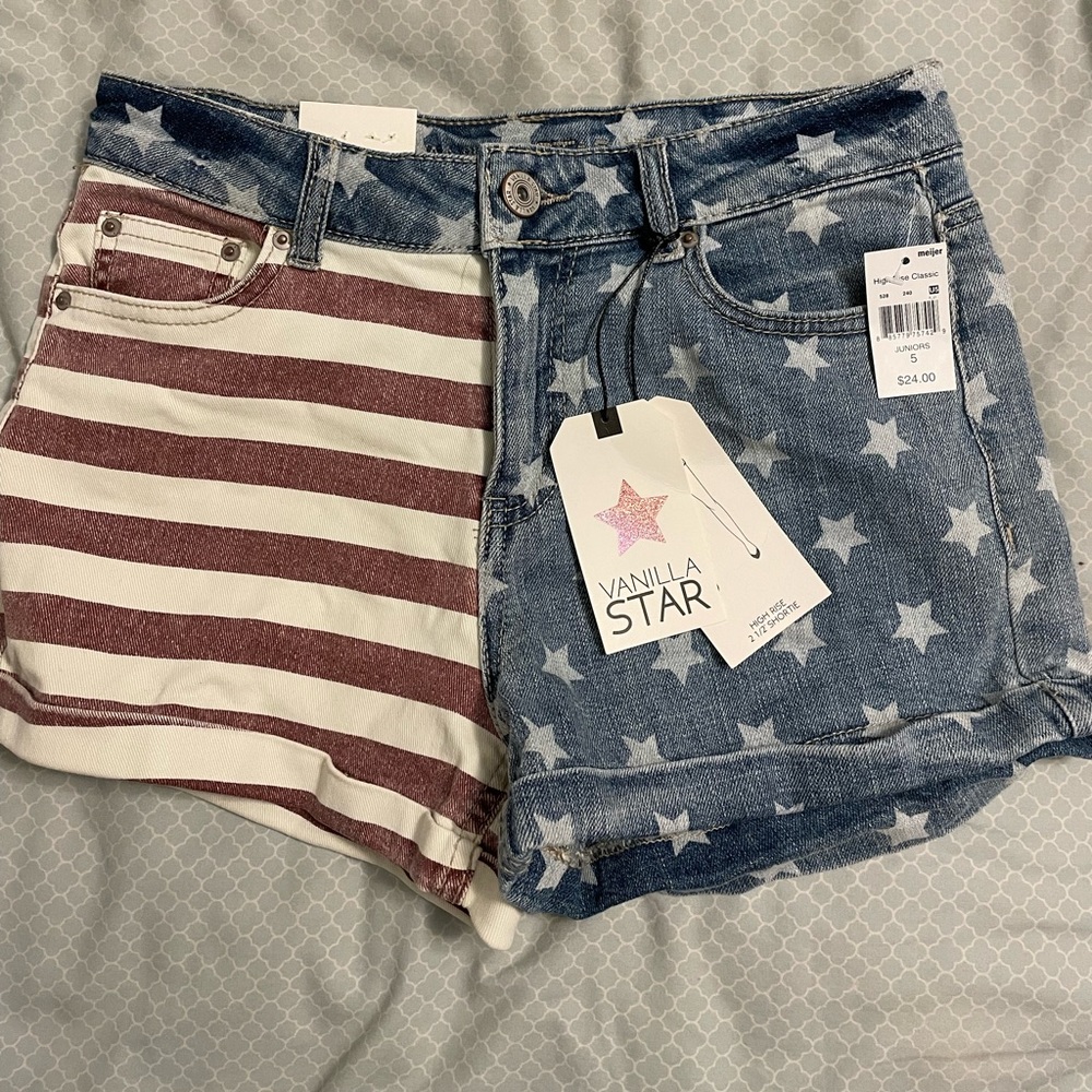 American Flag Shorts-new with tags